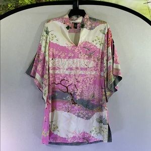 Lucky brand Asian kimono sleeve top